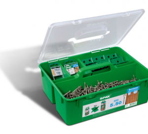 SPAX-D Green Box 5×60 Stare Złoto — Kompletny Zestaw do Montażu Tarasu