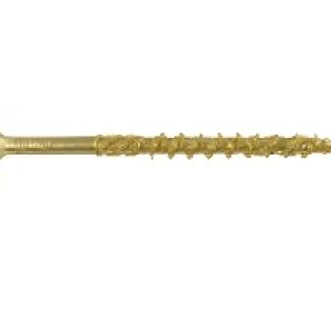 Wkręt Ciesielski WKCP Ø8×140 mm – Podkładkowa Główka, Żółty Ocynk