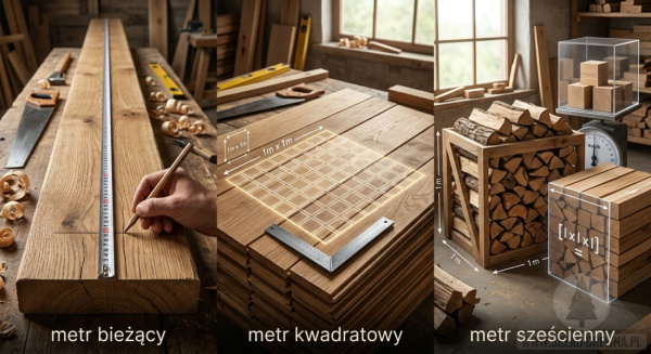 Metr bieżący, kwadratowy czy sześcienny - jak przeliczać drewno